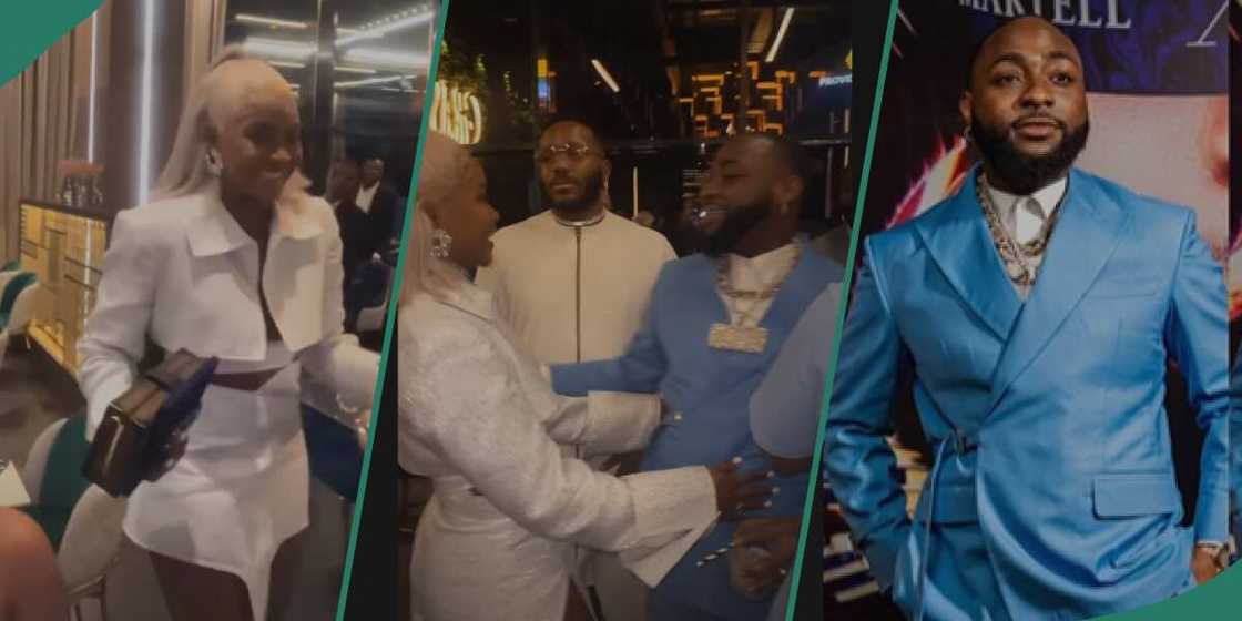 Ilebaye and Davido at Martell event Ilebaye and Davido at Martell event
