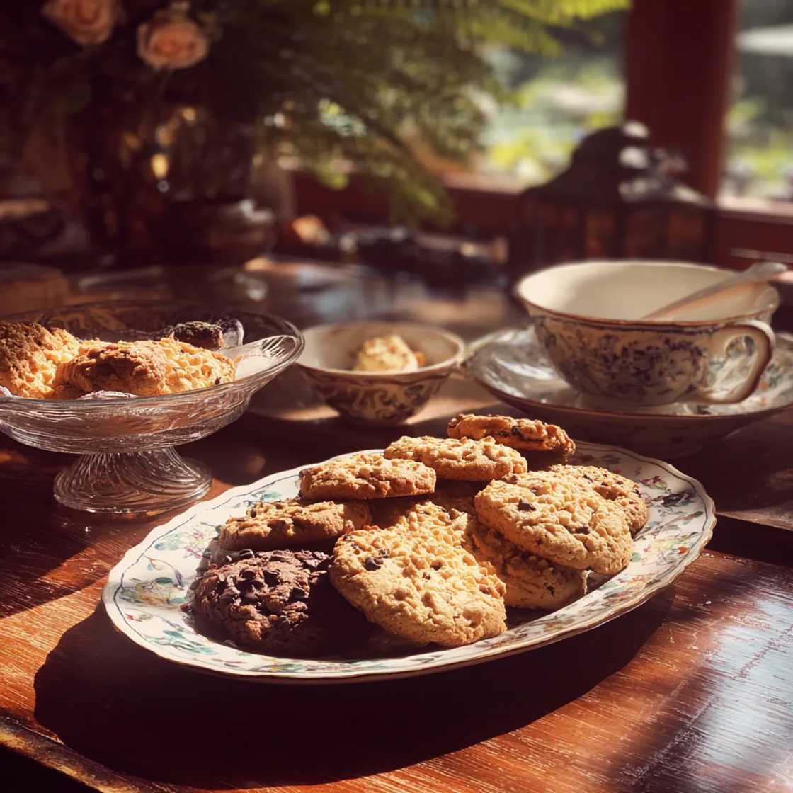 Cookies on a table Cookies on a table