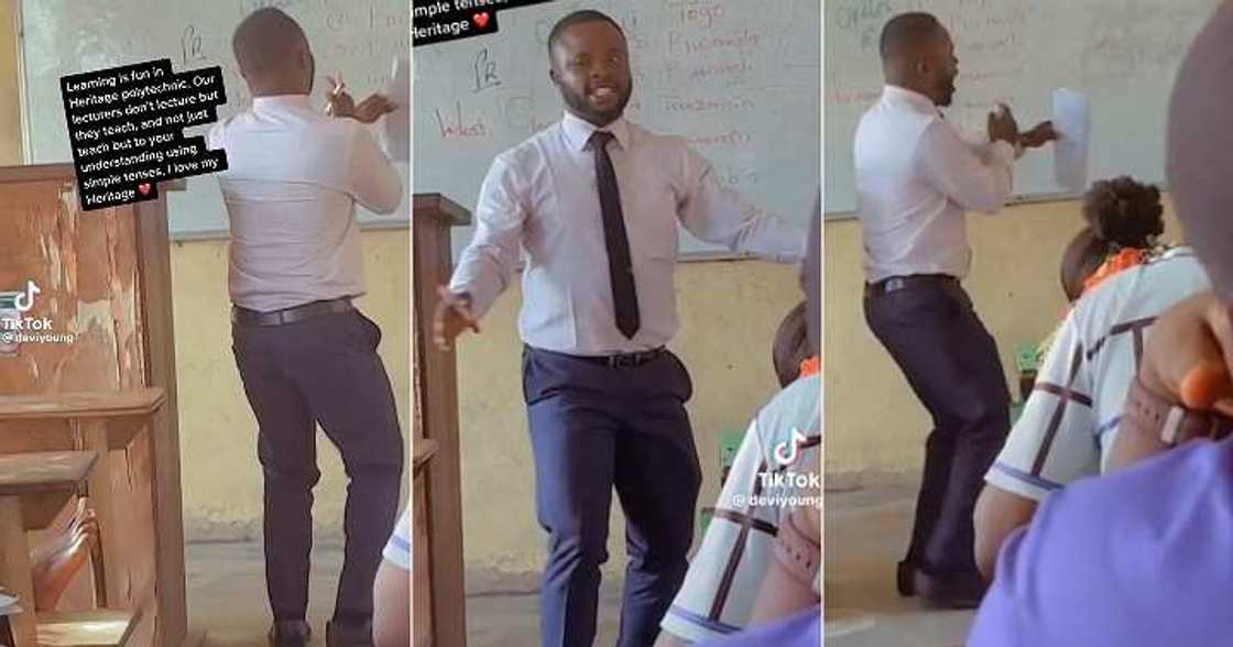 Lady shares video of her lecturer Lady shares video of her lecturer