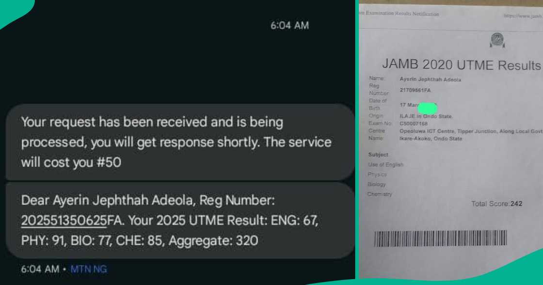 UNIBEN student who wants to study Medicine gets over 300 in 2025 JAMB. Photo: Ayerin Jephthah Adeola. JAMB UNIBEN student who wants to study Medicine gets over 300 in 2025 JAMB. Photo: Ayerin Jephthah Adeola. JAMB