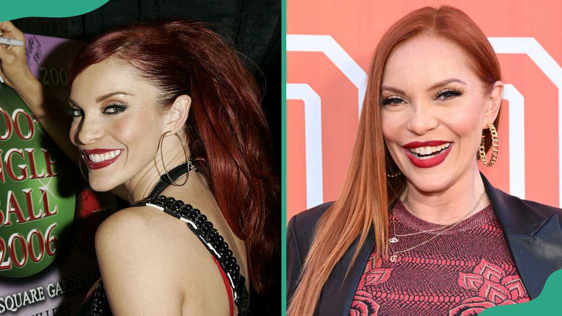 Carmit Bachar poses at Z100's Jingle Ball 2006 (L) and at Nya Studios in Los Angeles, California Carmit Bachar poses at Z100's Jingle Ball 2006 (L) and at Nya Studios in Los Angeles, California