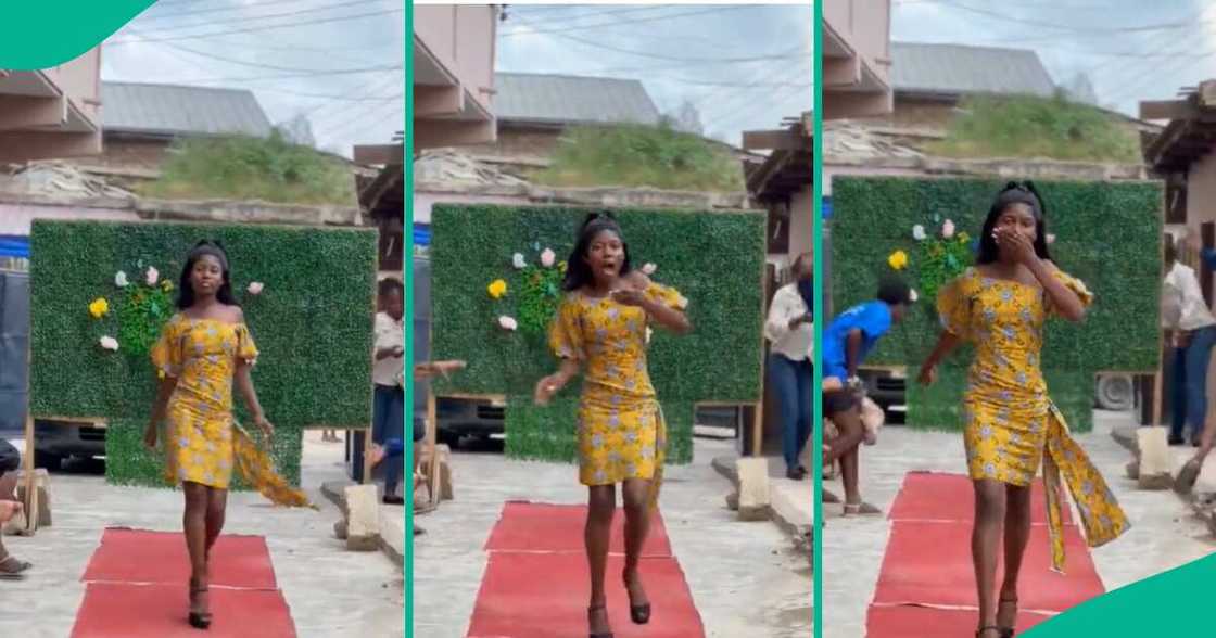 Young student funny catwalk goes viral Young student funny catwalk goes viral