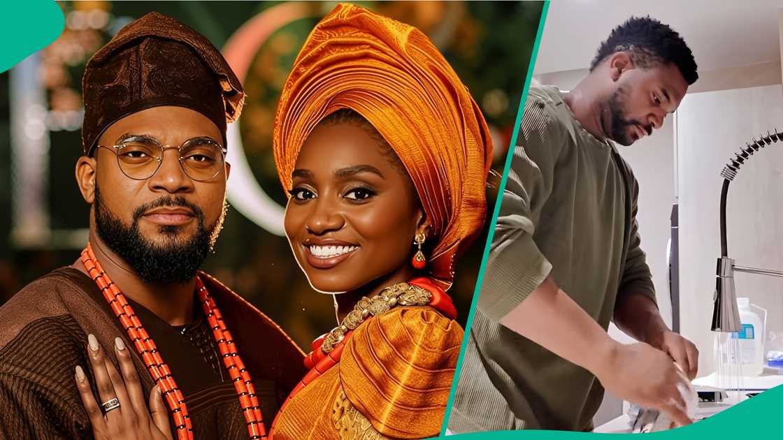 Kunle Remi shares video of the outcome of his AFCON bet with wife Kunle Remi shares video of the outcome of his AFCON bet with wife