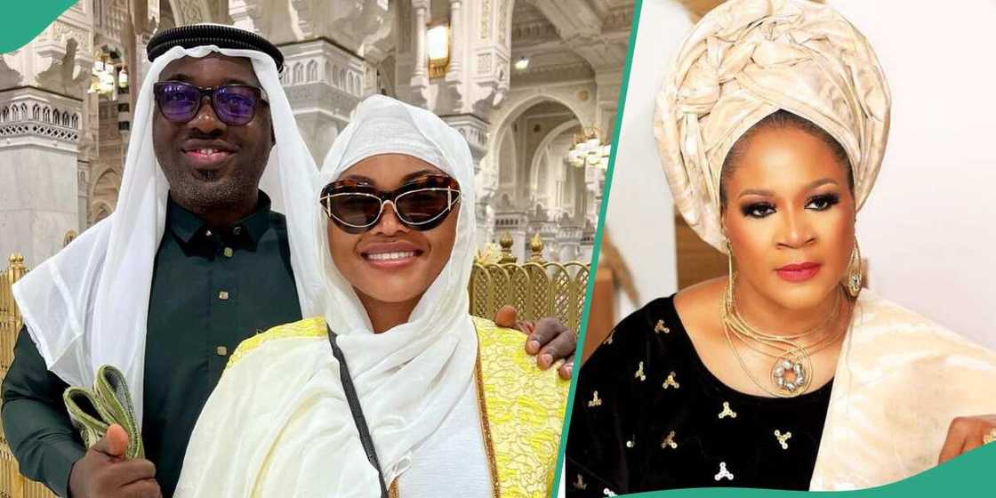 Funsho Adeoti opens up about husband. Funsho Adeoti opens up about husband.