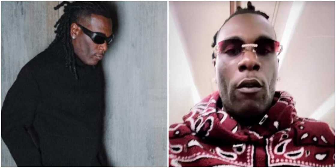 Burna Boy shaves beard Burna Boy shaves beard