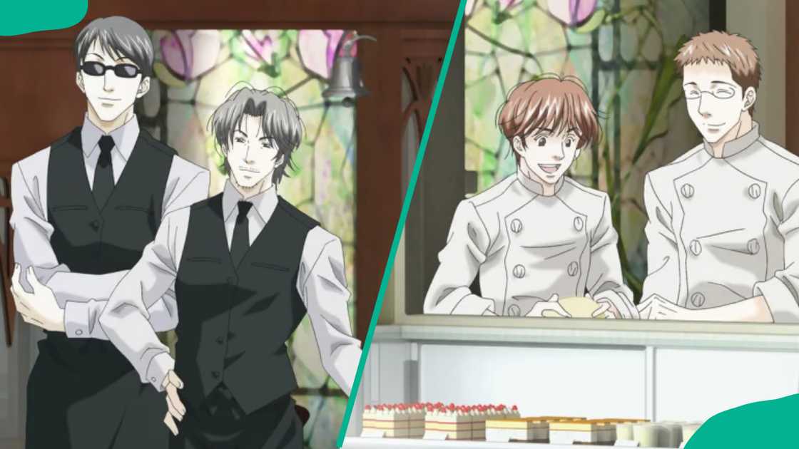 Antique Bakery characters Tachibana and Chikage Antique Bakery characters Tachibana and Chikage