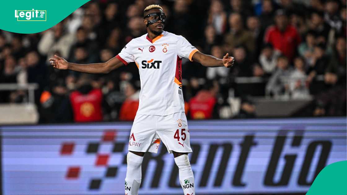 Victor Osimhen, Galatasaray, Hatayspor, Mersin Stadium, Mersin, Turkiye, Super Lig. Victor Osimhen, Galatasaray, Hatayspor, Mersin Stadium, Mersin, Turkiye, Super Lig.