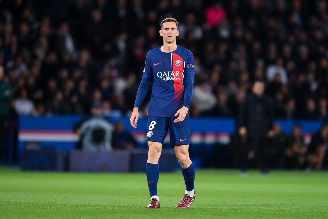 Fabian Ruiz of PSG looks on during the UEFA Champions League quarter-final first leg match between Paris Saint-Germain and FC Barcelona at Parc des Princes in Paris