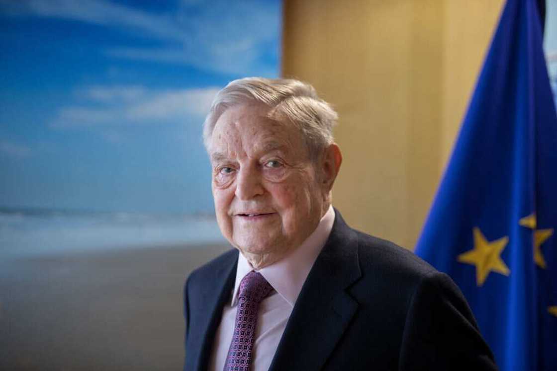 George Soros in Brussels, Belgium. George Soros in Brussels, Belgium.