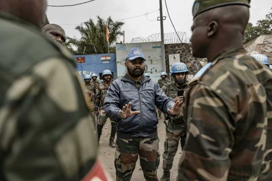 A file picture of the UN's MONUSCO force in North Kivu, DR Congo on July 26