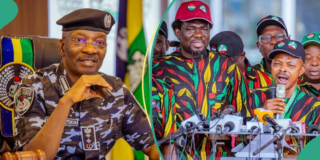 'Yan sanda sun yi magana kan yajin aikin 'yan kwadago 'Yan sanda sun yi magana kan yajin aikin 'yan kwadago