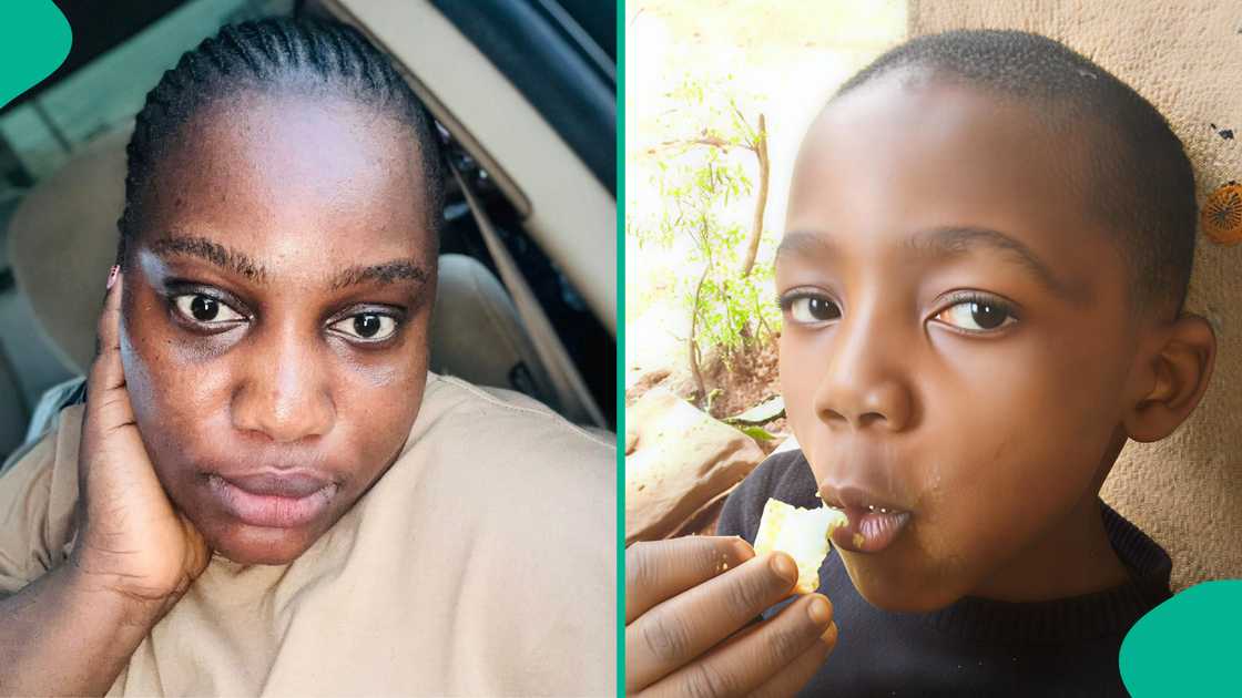 Photos as lady shares how her brother was almost swapped at birth at hospital