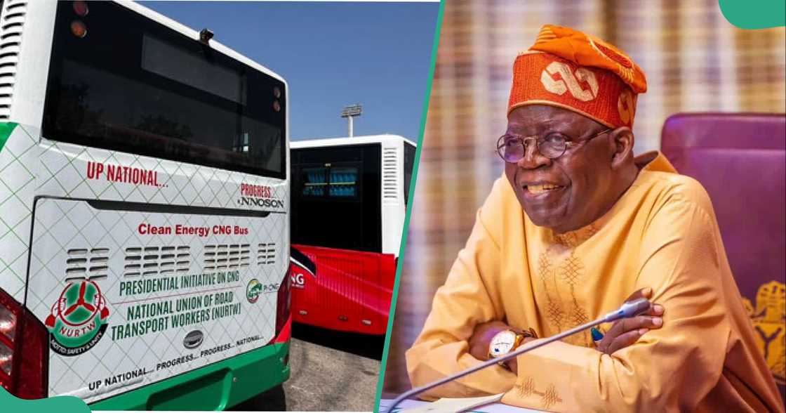 Tinubu launches free CNG bus rides in Abuja Tinubu launches free CNG bus rides in Abuja
