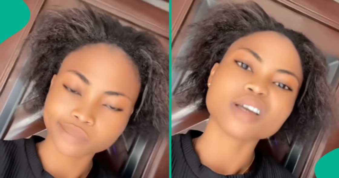Female graduate goes down on the floor to appreciate her man who supported her in school.