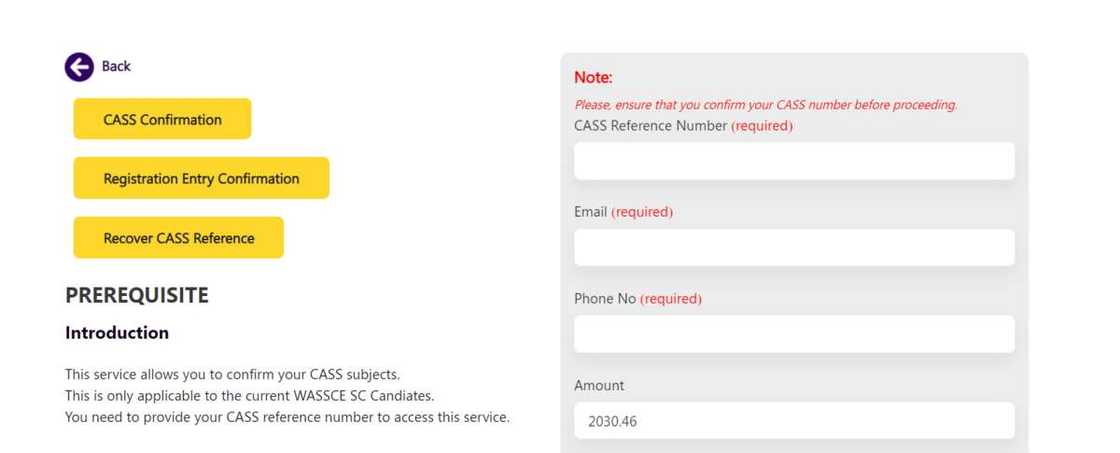 WAEC Request Management System portal