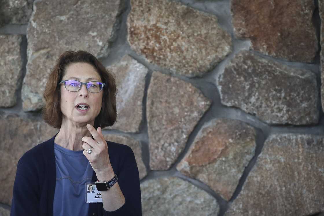 Abigail Johnson, chief executive officer at Fidelity Investments, arrives at the annual Allen & Company Sun Valley Conference in Sun Valley, Idaho.