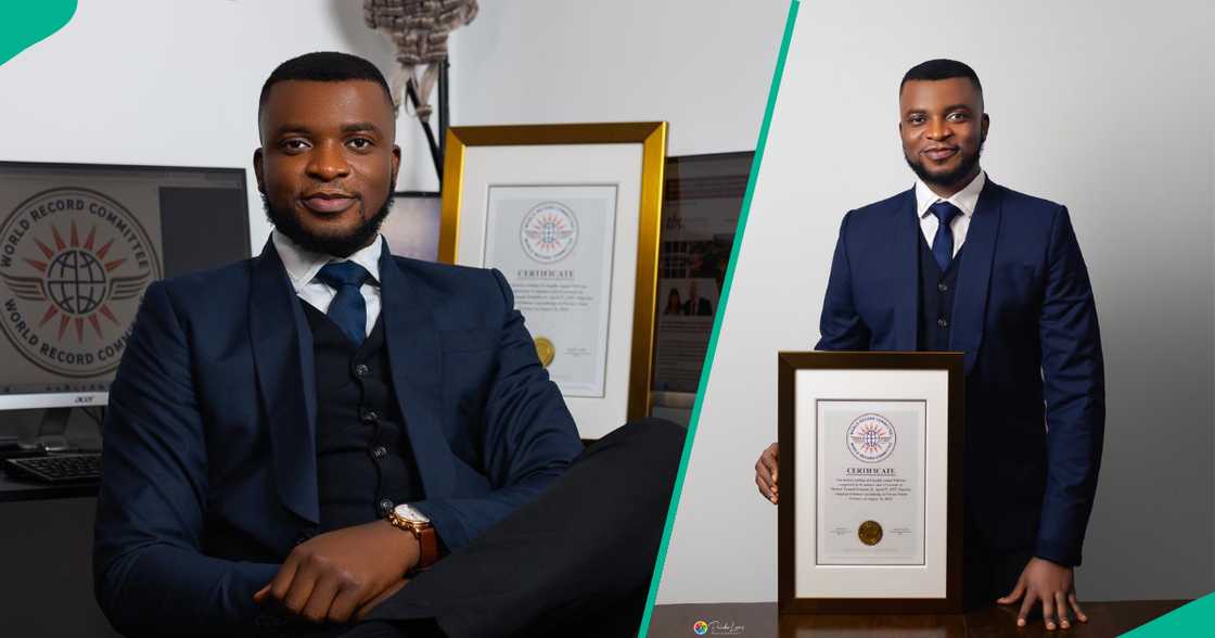 Michael Nnamdi Ezimoha, a UK-based Nigerian lawyer, makes a case for prioritising writing a will by families as he clinches a world record. Michael Nnamdi Ezimoha, a UK-based Nigerian lawyer, makes a case for prioritising writing a will by families as he clinches a world record.