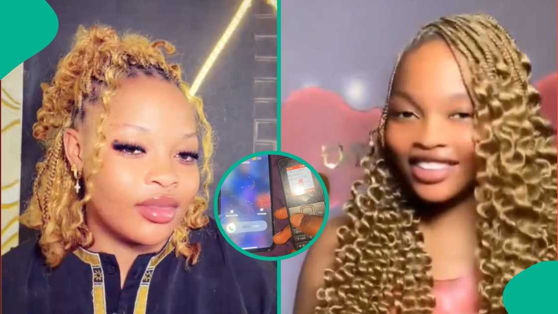 Nigerian lady checks her boyfriend's phone and finds out her name on his contact list Nigerian lady checks her boyfriend's phone and finds out her name on his contact list