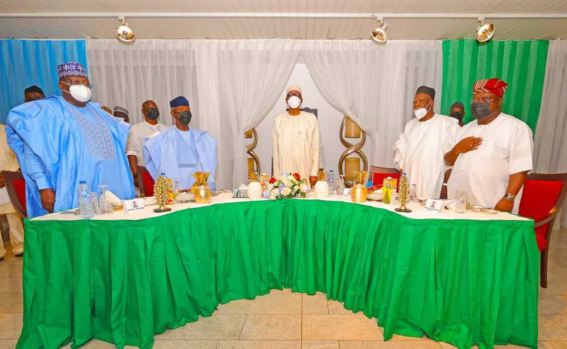 Buhari and APC stakeholders Buhari and APC stakeholders