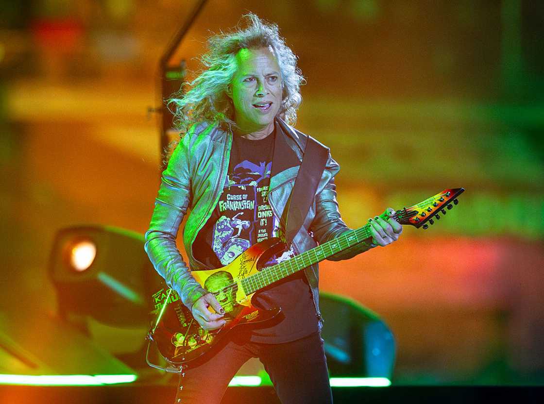Kirk Hammett performs at Levi's Stadium Kirk Hammett performs at Levi's Stadium