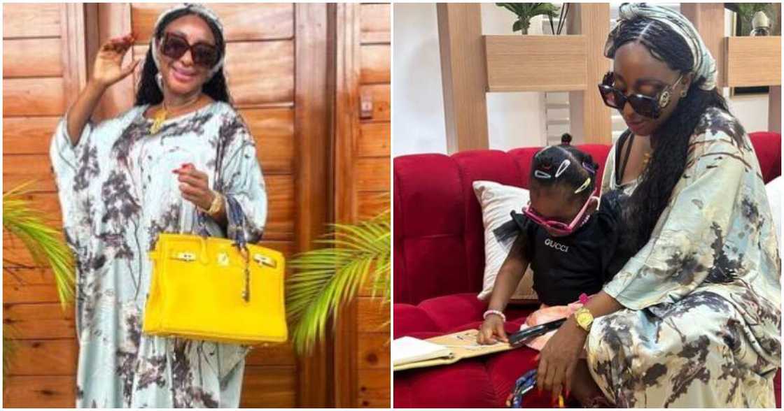 Actress Ini Edo and her daughter Actress Ini Edo and her daughter