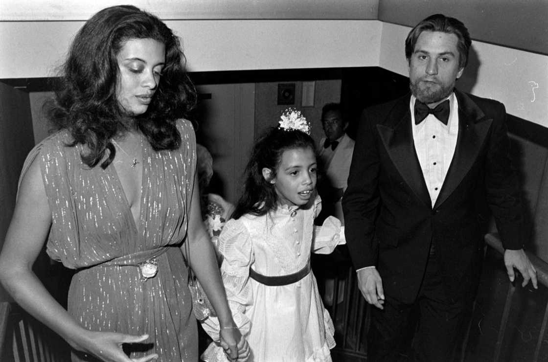 Diahnne Abbott (L), Drena De Niro, and Robert De Niro attend a film premiere