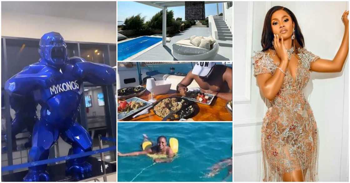 BBNaija star Bella in Greece BBNaija star Bella in Greece