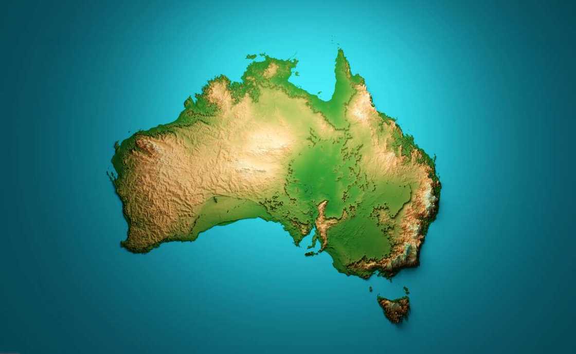 The Australian map