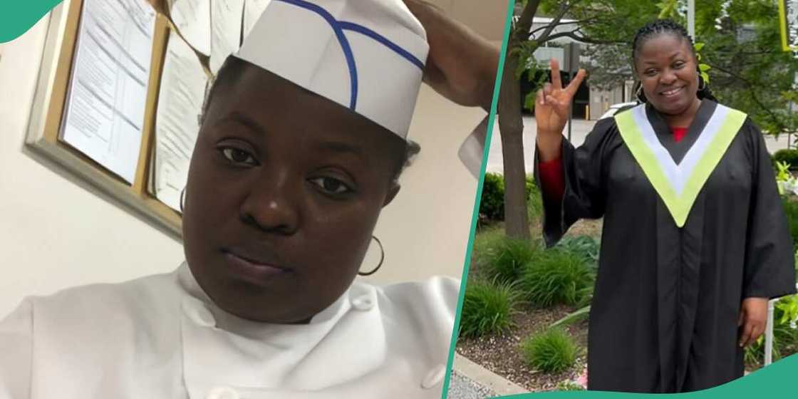 Nigerian lady showed her first pay check in Canada Nigerian lady showed her first pay check in Canada