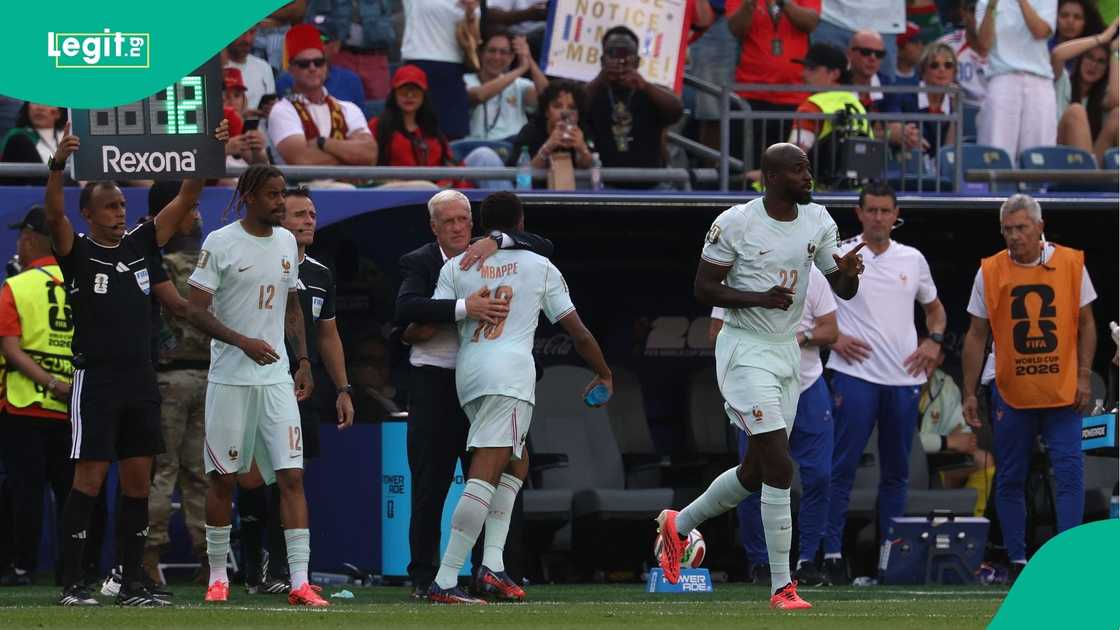 France, Didier Deschamps, Kylian Mbappe, Jean-Philippe Mateta, Morocco, FIFA, World Cup. France, Didier Deschamps, Kylian Mbappe, Jean-Philippe Mateta, Morocco, FIFA, World Cup.