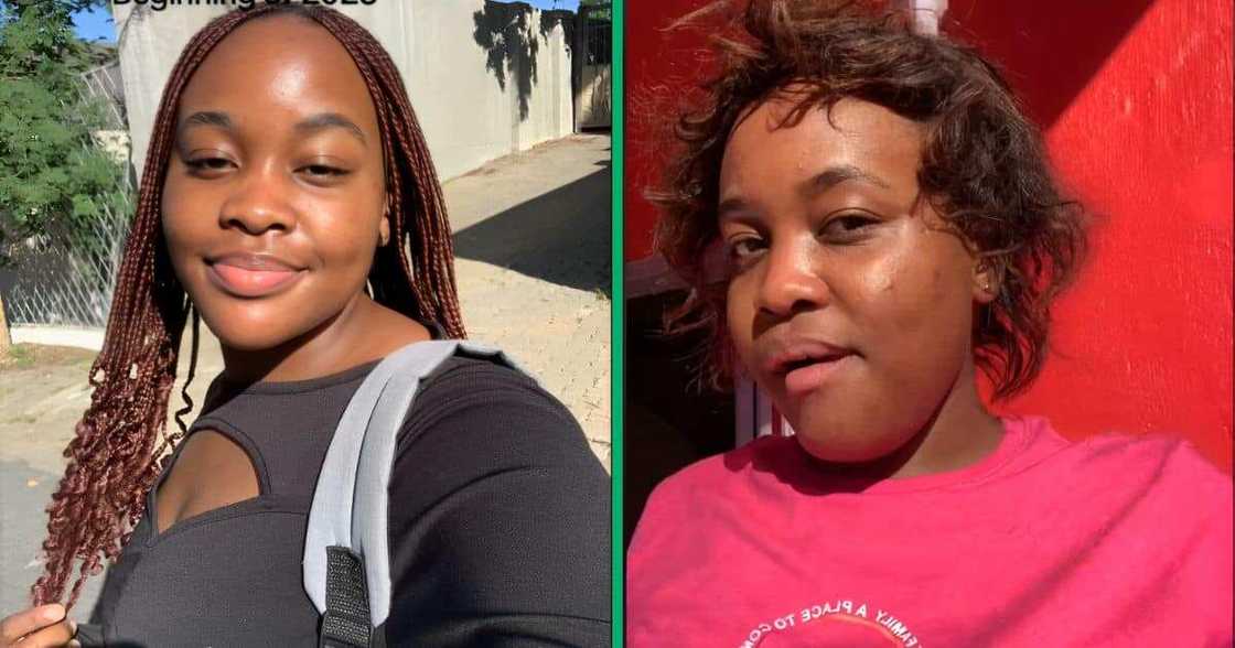 A TikTok video shows a woman comically rating her grandma's wigs A TikTok video shows a woman comically rating her grandma's wigs