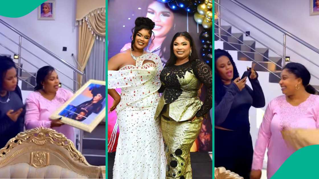 Laide Bakare's daughter prankss her Laide Bakare's daughter prankss her