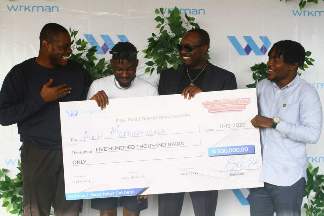 Wrkman Celebrates Users with N1 million in ongoing Wrkmandey4u Mega Promo Wrkman Celebrates Users with N1 million in ongoing Wrkmandey4u Mega Promo