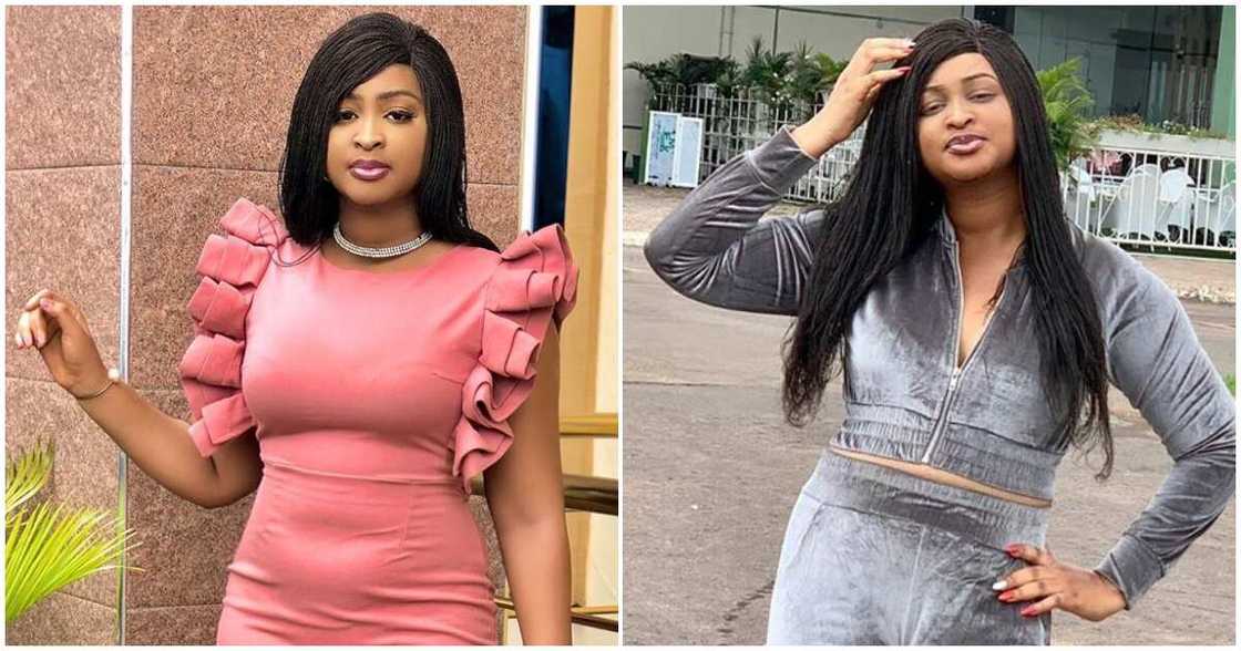 Thank you Lord, Nollywood actress Etinosa Idemudia says as she debuts pregnancy