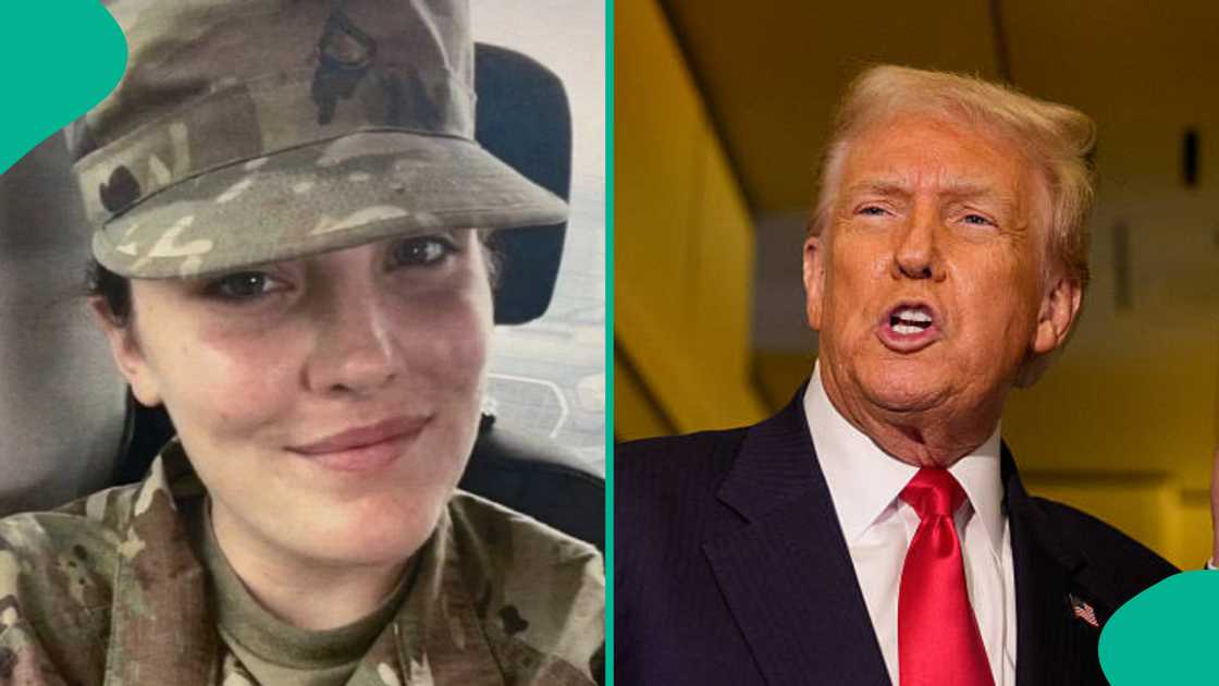 Sojar Amurka da shugaba Donald Trump Sojar Amurka da shugaba Donald Trump