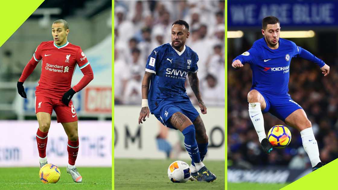 Brazilian forward Neymar included Thiago Alcantara and Eden Hazard in his list of the 5 most technically gifted footballers.