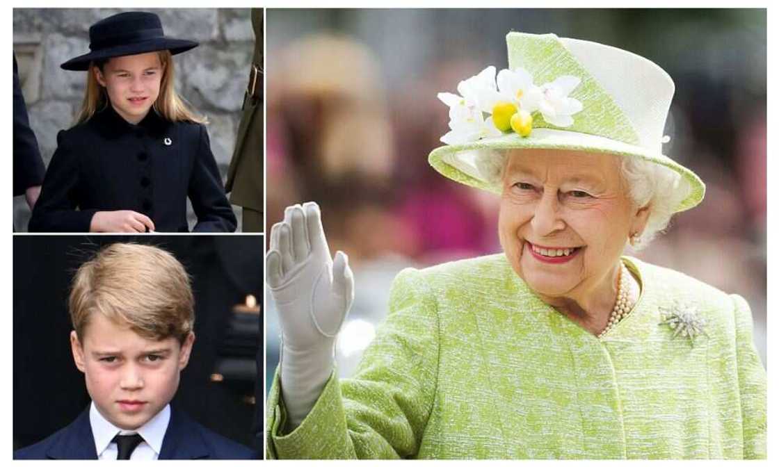 Queen Elizabeth, Prince George, Pricess Charlotte Queen Elizabeth, Prince George, Pricess Charlotte