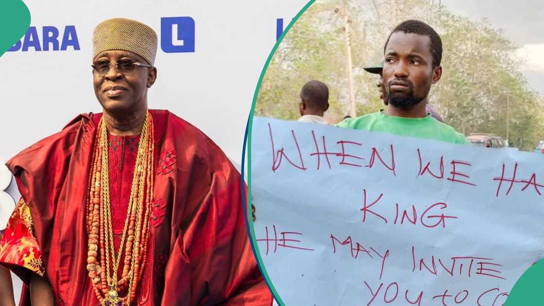 Protesters demonstrate against Soun of Ogbomoso