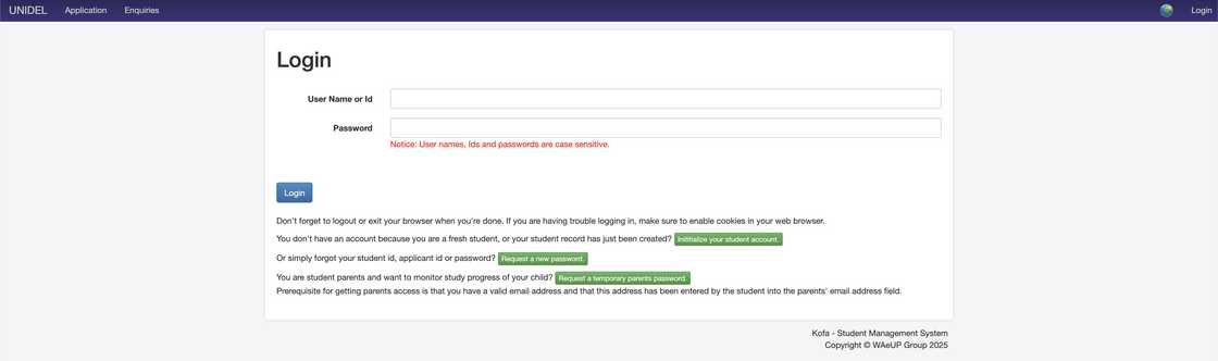 Unidel fee payment portal Unidel fee payment portal