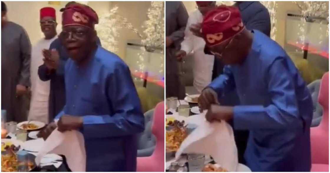 APC presidential candidate Tinubu dancing