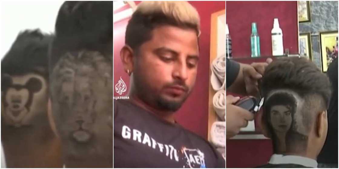 The barbers have been praised on social media The barbers have been praised on social media