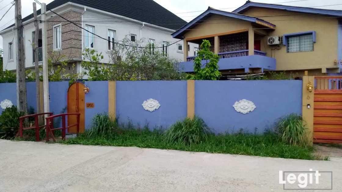 Photo of Edafe 'Blackmon' Okurume's house in Lagos.