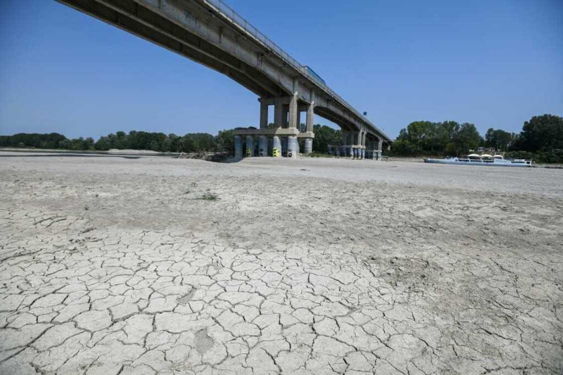 The Po River is suffering its worst drought for 70 years. The Po River is suffering its worst drought for 70 years.