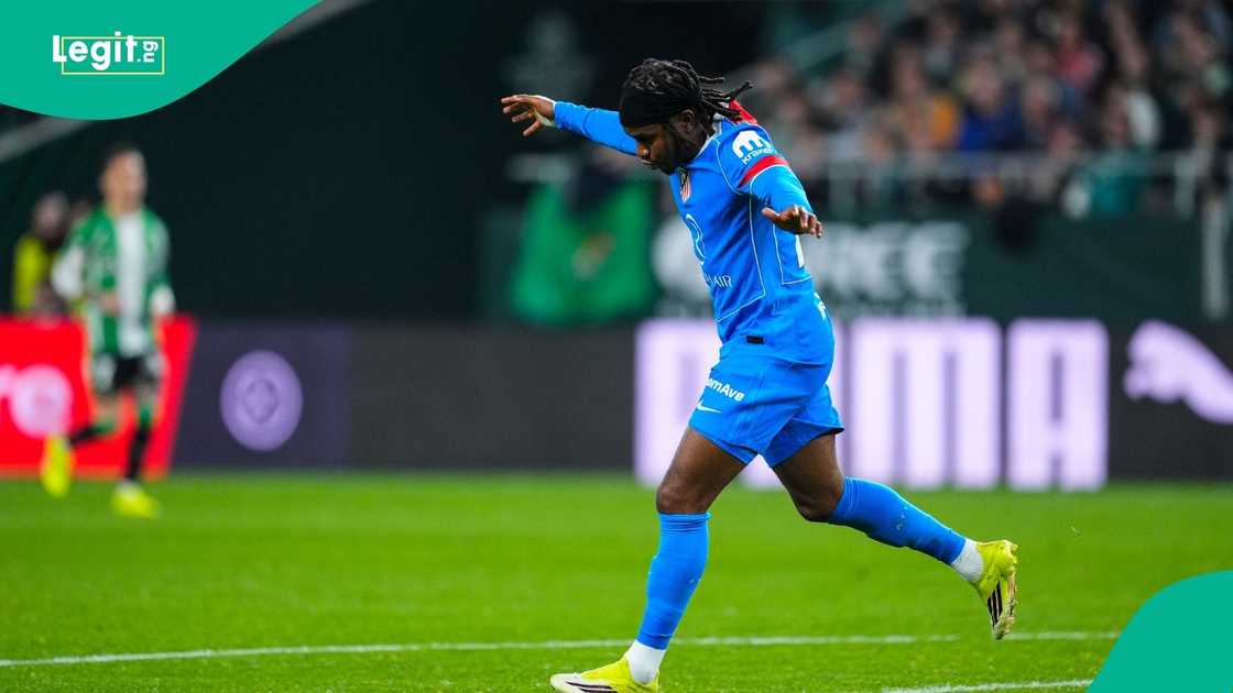 Ademola Lookman, Spanish Cup, Copa del Rey, Real Betis, Atletico Madrid, Sevilla, Spain. Ademola Lookman, Spanish Cup, Copa del Rey, Real Betis, Atletico Madrid, Sevilla, Spain.