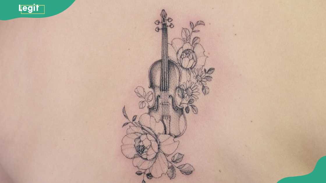 Musical instruments tattoo