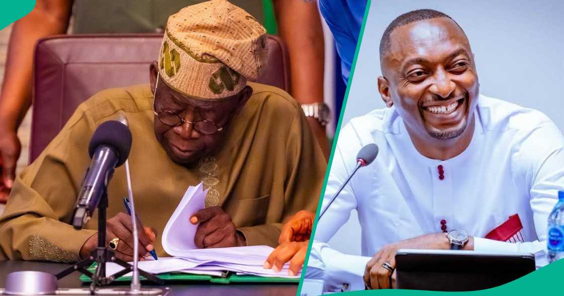 Shugaba Tinhbu da Fegho John Umunubo.