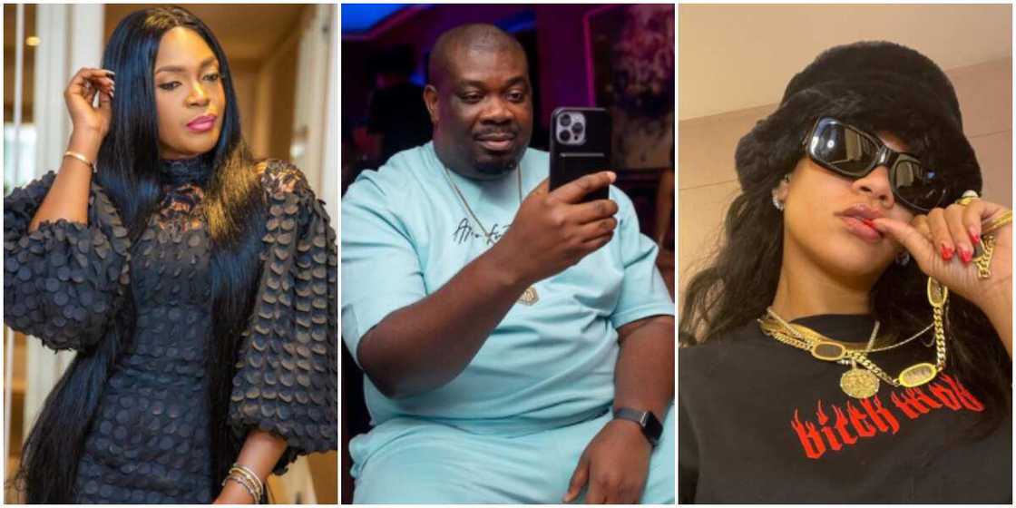 Omoni Oboli, Don Jazzy and Rihanna Omoni Oboli, Don Jazzy and Rihanna