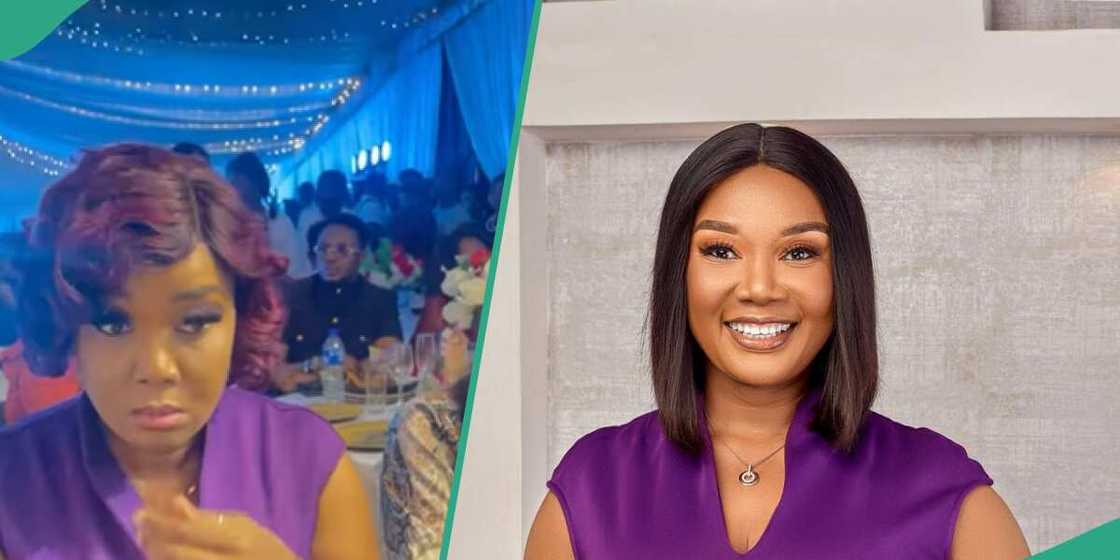 Actress Gloria Akhigbe looks uncomfortable in artificial eye lashes Actress Gloria Akhigbe looks uncomfortable in artificial eye lashes