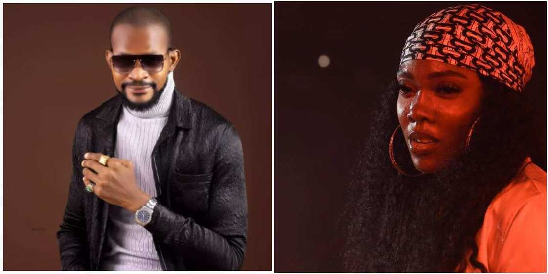 Uche Maduagwu and Tiwa Savage Uche Maduagwu and Tiwa Savage