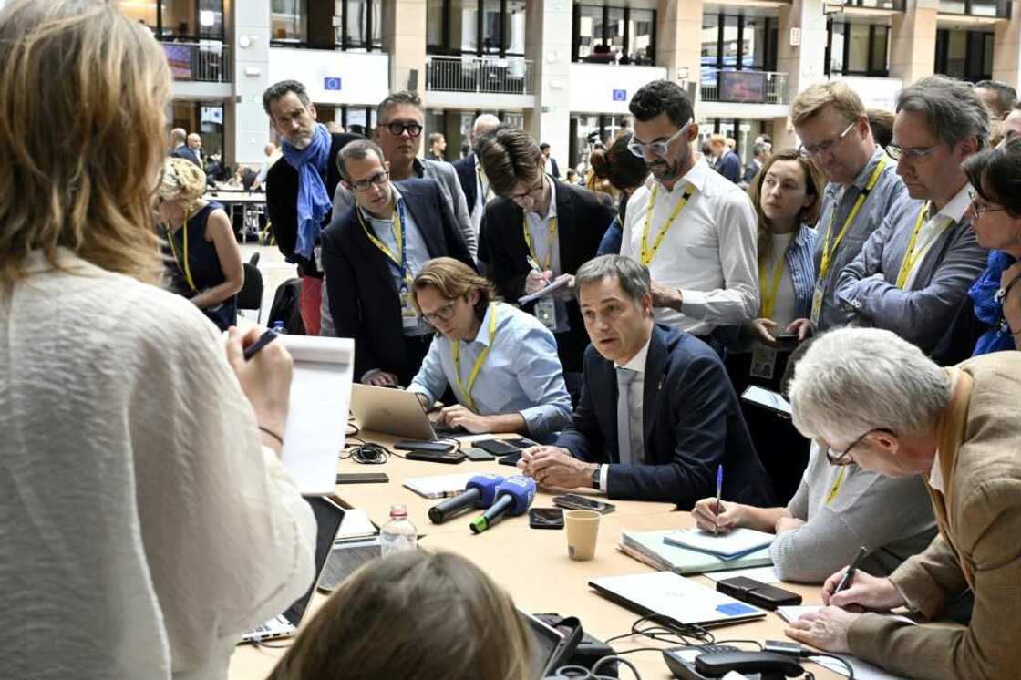 Belgium PM Alexander De Croo said the EU was looking to tax frozen Russian assets Belgium PM Alexander De Croo said the EU was looking to tax frozen Russian assets